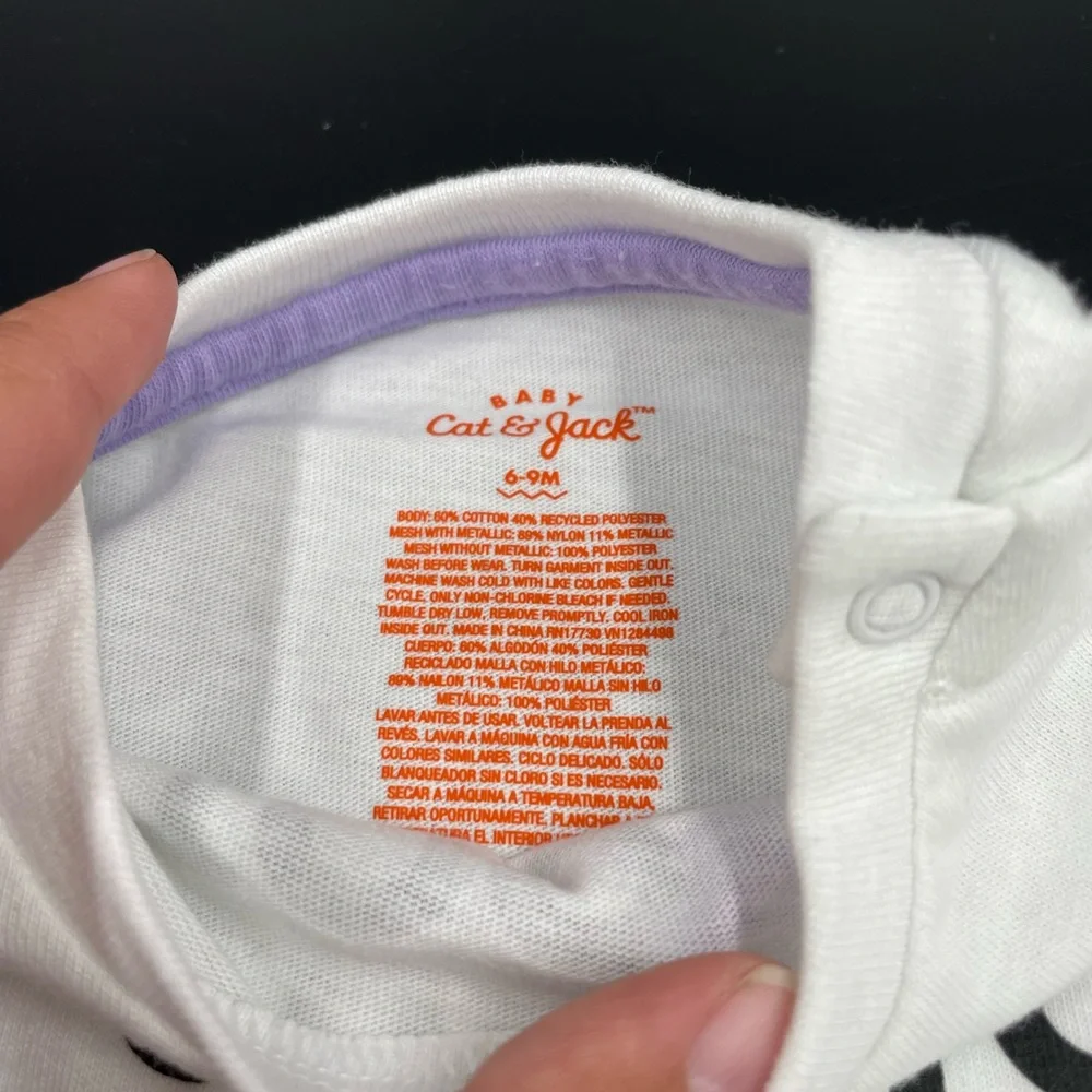 Cat & Jack 6-9 months too cute to spook 2 piece set - Picture 2 of 6